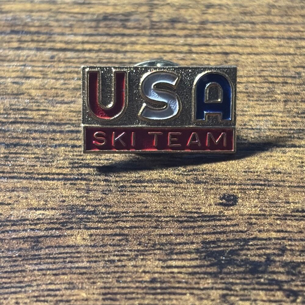 USA Ski National Team Button Lapel pin